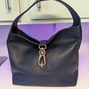 Dooney and Burke Large Logo Lock Shoulder Bag